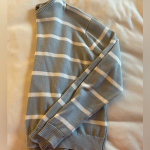 brandy melville light blue and white striped sweater
